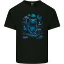 Trippy Frog LSD Magic Mushrooms Festivals Kids T-Shirt Childrens Black