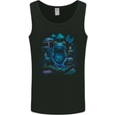 Trippy Frog LSD Magic Mushrooms Festivals Mens Vest Tank Top Black