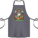 Trippy Guitar Hippy Gnome Magic Mushrooms Cotton Apron 100% Organic Steel