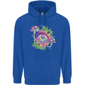 Trippy Magic Mushroom Eye LSD Festivals Mens 80% Cotton Hoodie Royal Blue