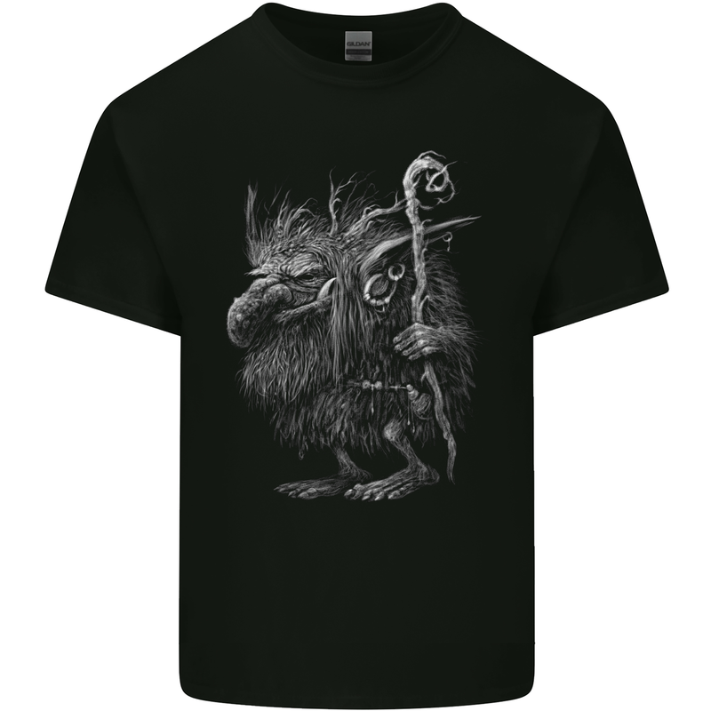Troll Hobgoblin Goblin Fantasy SCI-FI Kids T-Shirt Childrens Black