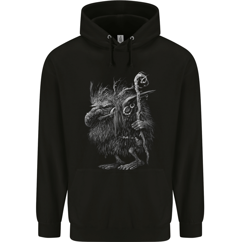 Troll Hobgoblin Goblin Fantasy SCI-FI Mens 80% Cotton Hoodie Black