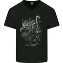 Troll Hobgoblin Goblin Fantasy SCI-FI Mens V-Neck Cotton T-Shirt Black