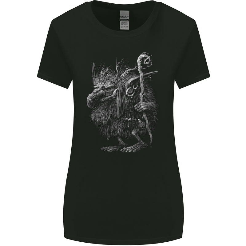 Troll Hobgoblin Goblin Fantasy SCI-FI Womens Wider Cut T-Shirt Black
