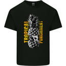 Tropical Punishment Pineapple Skull Kids T-Shirt Childrens Black