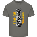Tropical Punishment Pineapple Skull Kids T-Shirt Childrens Charcoal