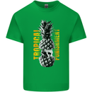Tropical Punishment Pineapple Skull Kids T-Shirt Childrens Irish Green