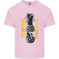 Tropical Punishment Pineapple Skull Kids T-Shirt Childrens Light Pink