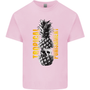 Tropical Punishment Pineapple Skull Kids T-Shirt Childrens Light Pink
