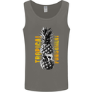 Tropical Punishment Pineapple Skull Mens Vest Tank Top Charcoal