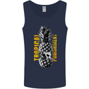 Tropical Punishment Pineapple Skull Mens Vest Tank Top Navy Blue