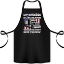 Truck Driver Funny USA Flag Lorry Driver Cotton Apron 100% Organic Black