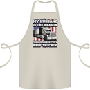 Truck Driver Funny USA Flag Lorry Driver Cotton Apron 100% Organic Natural