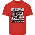 Truck Driver Funny USA Flag Lorry Driver Mens Cotton T-Shirt Tee Top Red