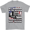 Truck Driver Funny USA Flag Lorry Driver Mens T-Shirt 100% Cotton Sports Grey