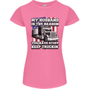 Truck Driver Funny USA Flag Lorry Driver Womens Petite Cut T-Shirt Azalea