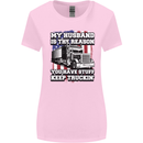 Truck Driver Funny USA Flag Lorry Driver Womens Wider Cut T-Shirt Light Pink