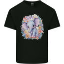 Trunk Love Cute Elephant Mens Cotton T-Shirt Tee Top Black