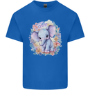 Trunk Love Cute Elephant Mens Cotton T-Shirt Tee Top Royal Blue