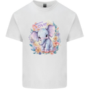 Trunk Love Cute Elephant Mens Cotton T-Shirt Tee Top White