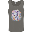 Trunk Love Cute Elephant Mens Vest Tank Top Charcoal