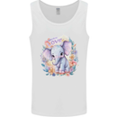 Trunk Love Cute Elephant Mens Vest Tank Top White
