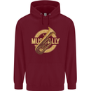 Tuba Brass Musical Instrument Jazz Childrens Kids Hoodie Maroon