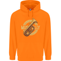 Tuba Brass Musical Instrument Jazz Childrens Kids Hoodie Orange