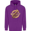 Tuba Brass Musical Instrument Jazz Childrens Kids Hoodie Purple