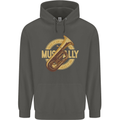 Tuba Brass Musical Instrument Jazz Childrens Kids Hoodie Storm Grey