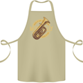 Tuba Brass Musical Instrument Jazz Cotton Apron 100% Organic Khaki