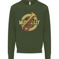 Tuba Brass Musical Instrument Jazz Kids Sweatshirt Jumper Forest Green