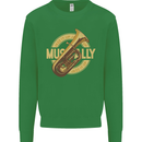 Tuba Brass Musical Instrument Jazz Kids Sweatshirt Jumper Irish Green
