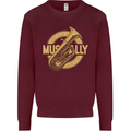 Tuba Brass Musical Instrument Jazz Kids Sweatshirt Jumper Maroon