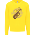 Tuba Brass Musical Instrument Jazz Kids Sweatshirt Jumper Yellow