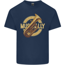 Tuba Brass Musical Instrument Jazz Kids T-Shirt Childrens Navy Blue