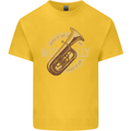 Tuba Brass Musical Instrument Jazz Kids T-Shirt Childrens Yellow