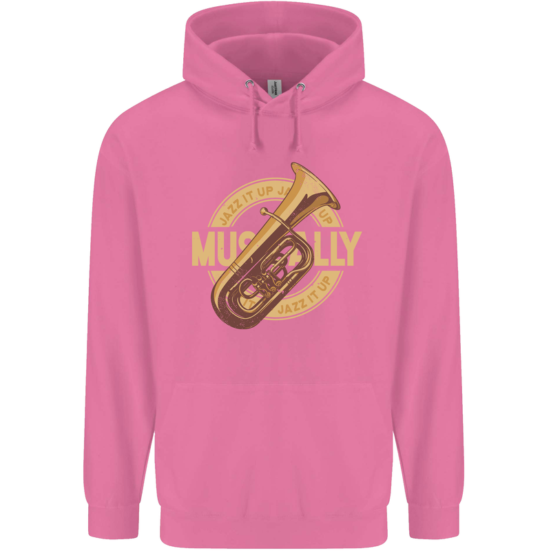 Tuba Brass Musical Instrument Jazz Mens 80% Cotton Hoodie Azelea