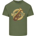 Tuba Brass Musical Instrument Jazz Mens Cotton T-Shirt Tee Top Military Green