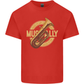 Tuba Brass Musical Instrument Jazz Mens Cotton T-Shirt Tee Top Red