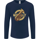 Tuba Brass Musical Instrument Jazz Mens Long Sleeve T-Shirt Navy Blue