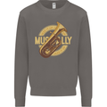 Tuba Brass Musical Instrument Jazz Mens Sweatshirt Jumper Charcoal