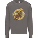Tuba Brass Musical Instrument Jazz Mens Sweatshirt Jumper Charcoal