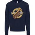 Tuba Brass Musical Instrument Jazz Mens Sweatshirt Jumper Navy Blue