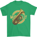 Tuba Brass Musical Instrument Jazz Mens T-Shirt 100% Cotton Irish Green