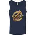 Tuba Brass Musical Instrument Jazz Mens Vest Tank Top Navy Blue