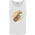 Tuba Brass Musical Instrument Jazz Mens Vest Tank Top White