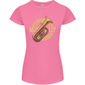 Tuba Brass Musical Instrument Jazz Womens Petite Cut T-Shirt Azalea