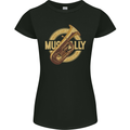 Tuba Brass Musical Instrument Jazz Womens Petite Cut T-Shirt Black