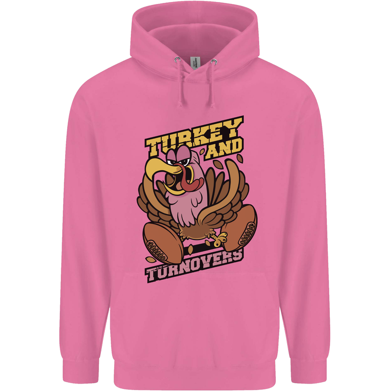 Turkey USA American Football Thanks Giving Mens 80% Cotton Hoodie Azelea